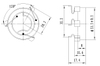 Piezo external-driver transducer EPF3916B-GA-12-3.2-R 6V 12V 3 pin buzzer - ESUNTECH