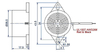 mechanical wiring buzzer EMB2317 24V 400hz electromechanical buzzer - ESUNTECH