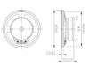 Loudspeaker YD57-1-8F35P-R 2.2 Inch 57mm Mid Range High Quality Loudspeaker Drivers - ESUTECH 