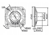 Loudspeaker YD57-04-32N12.5P 22mm magnet Intercom Loudspeaker Unit for Repair - ESUNTECH