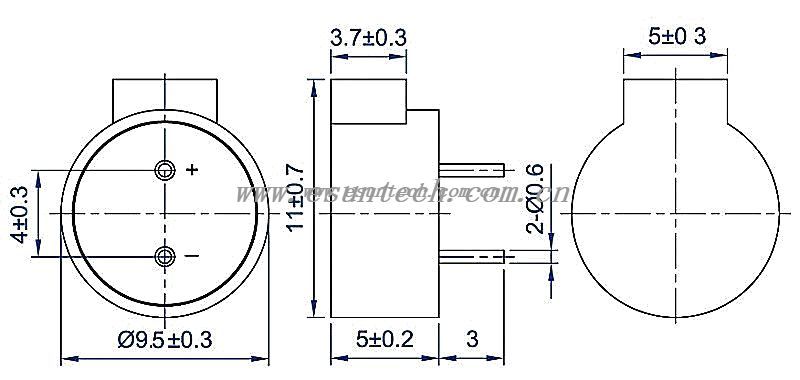 small magnetic transducer EET9650 low voltage annuciator - ESUNTECH